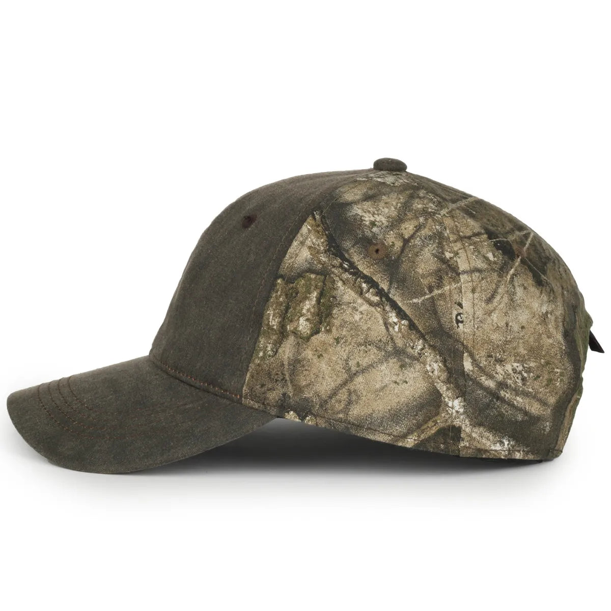 Outdoor Cap HPC-305 Camo Unstructured Solid Back Hat Unisex Accessories Hats & Caps