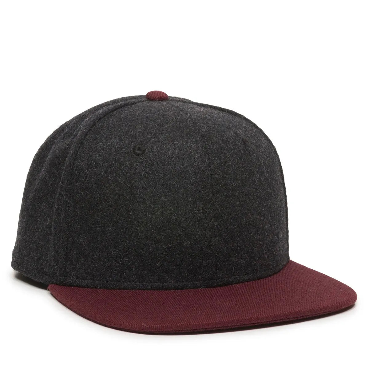 Outdoor Cap REDLBL104 Melton Wool Structured Solid Back Hat Unisex Accessories Hats & Caps