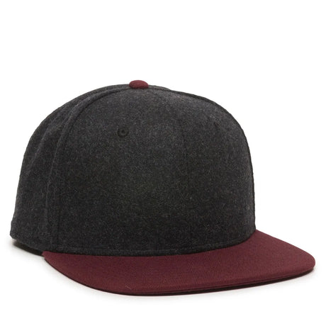 Outdoor Cap REDLBL104 Melton Wool Structured Solid Back Hat Unisex Accessories Hats & Caps