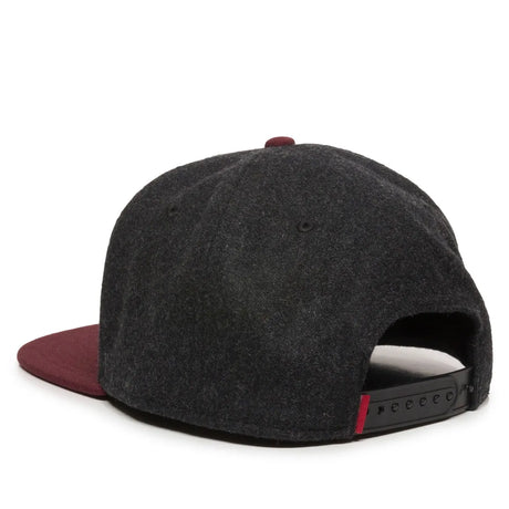 Outdoor Cap REDLBL104 Melton Wool Structured Solid Back Hat Unisex Accessories Hats & Caps