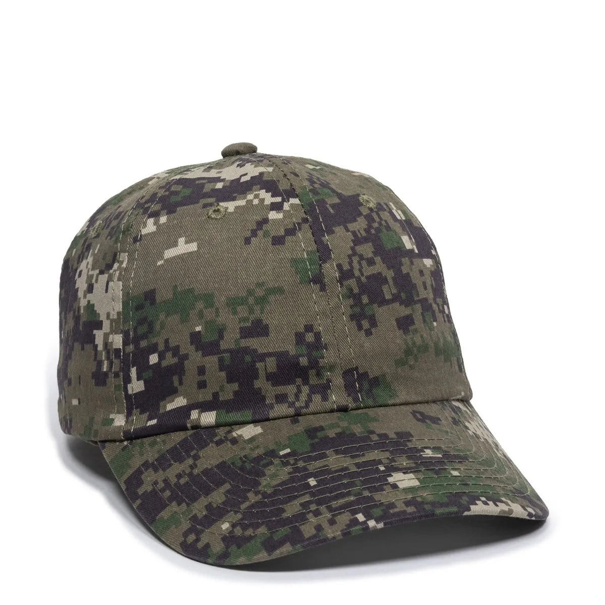 Outdoor Cap DC-660 Camo Unstructured Solid Back Hat Unisex Accessories Hats & Caps