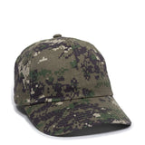Outdoor Cap DC-660 Camo Unstructured Solid Back Hat Unisex Accessories Hats & Caps