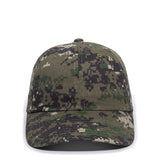 Outdoor Cap DC-660 Camo Unstructured Solid Back Hat Unisex Accessories Hats & Caps