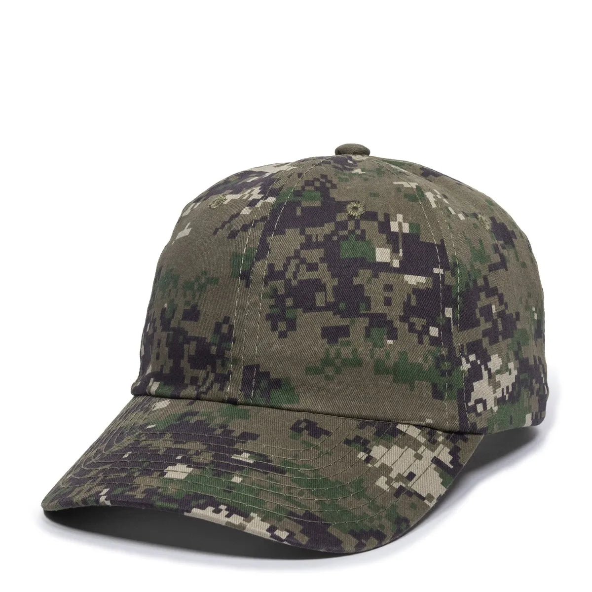 Outdoor Cap DC-660 Camo Unstructured Solid Back Hat Unisex Accessories Hats & Caps