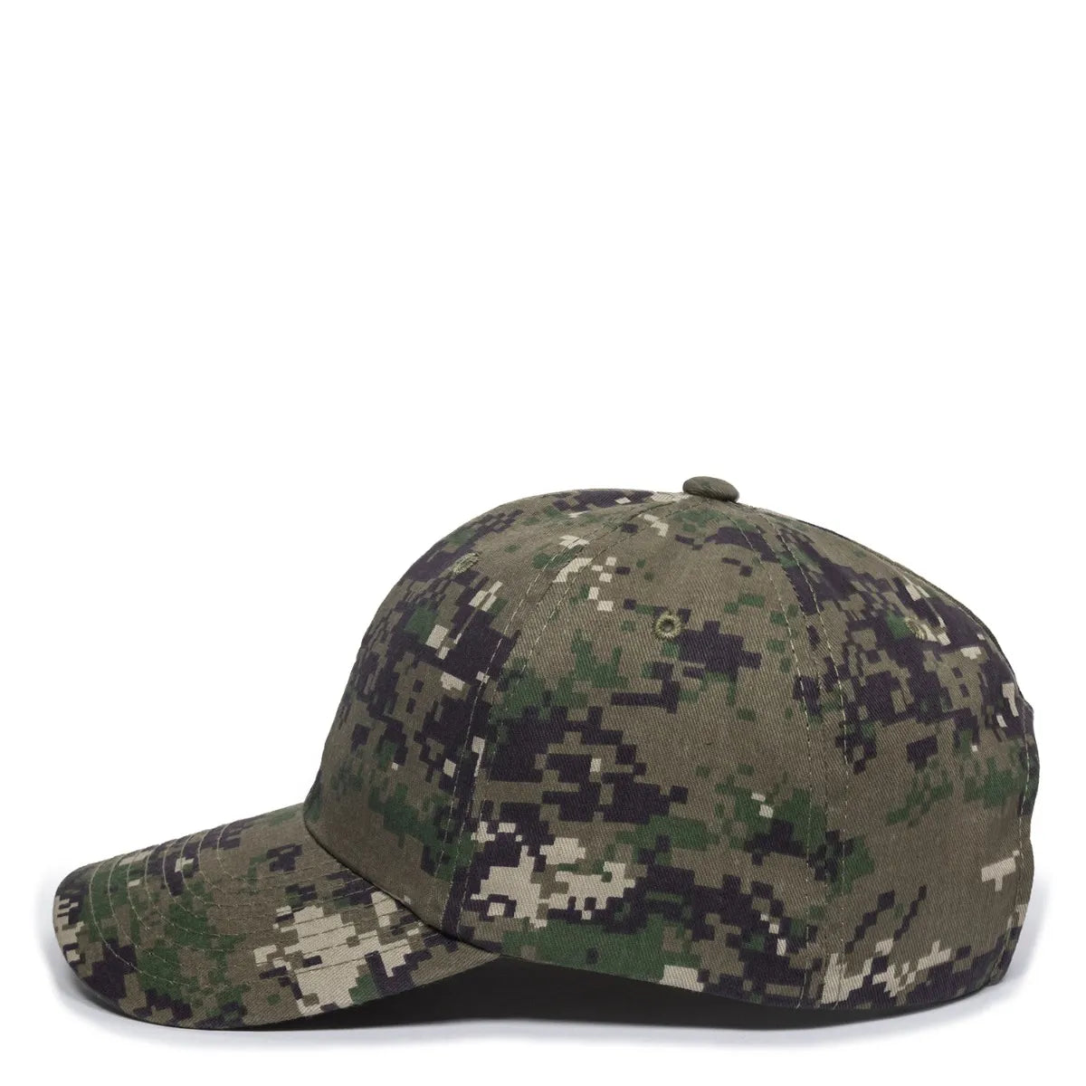 Outdoor Cap DC-660 Camo Unstructured Solid Back Hat Unisex Accessories Hats & Caps