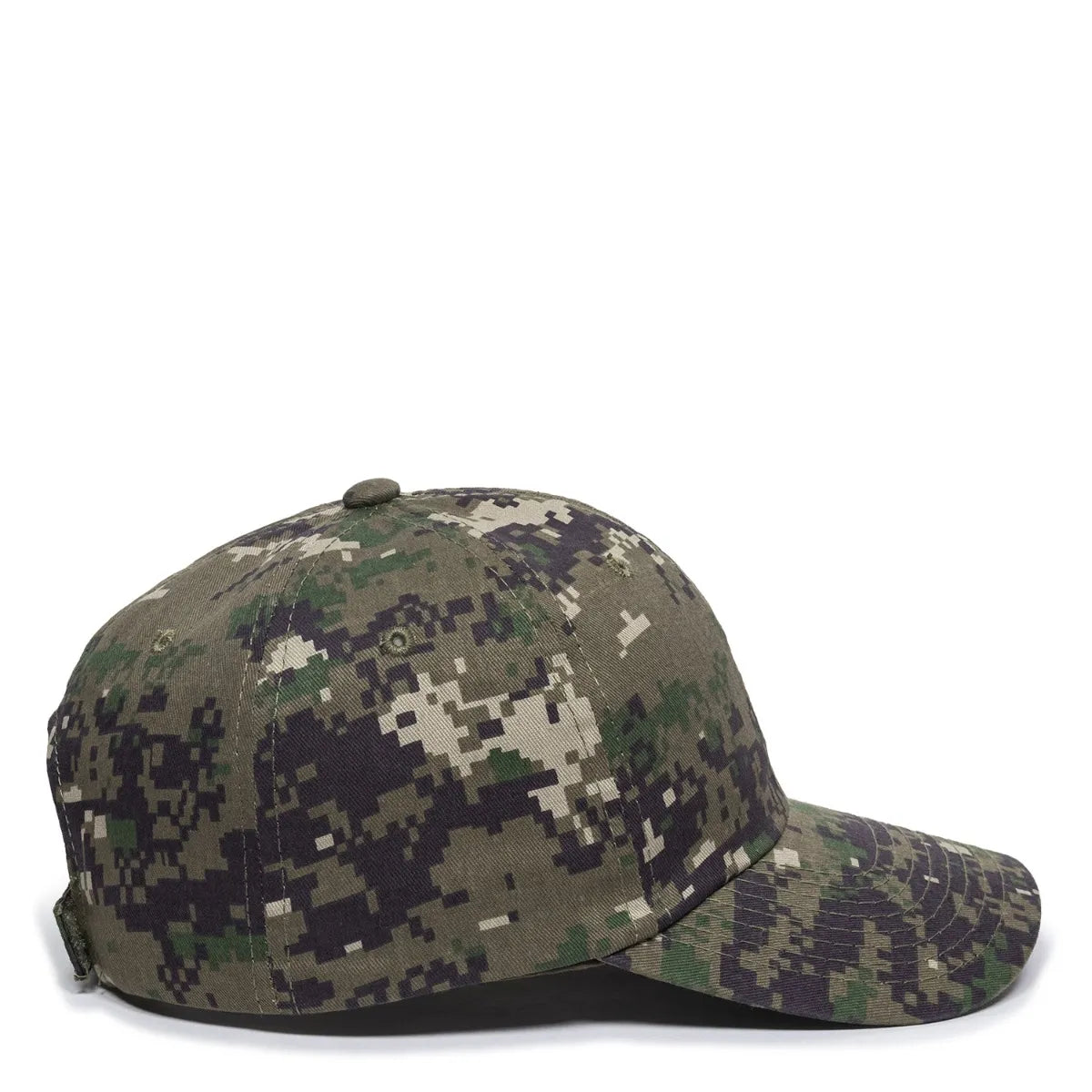Outdoor Cap DC-660 Camo Unstructured Solid Back Hat Unisex Accessories Hats & Caps