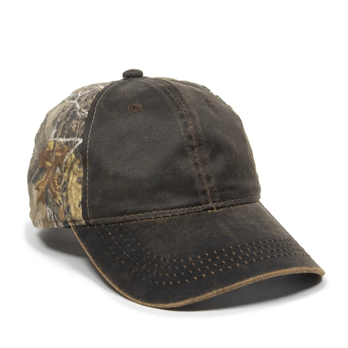 Outdoor Cap HPC-305 Camo Unstructured Solid Back Hat Unisex Accessories Hats & Caps