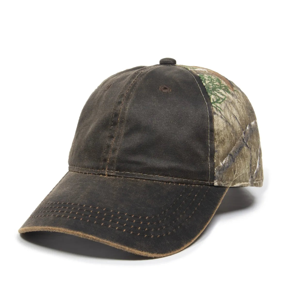 Outdoor Cap HPC-305 Camo Unstructured Solid Back Hat Unisex Accessories Hats & Caps