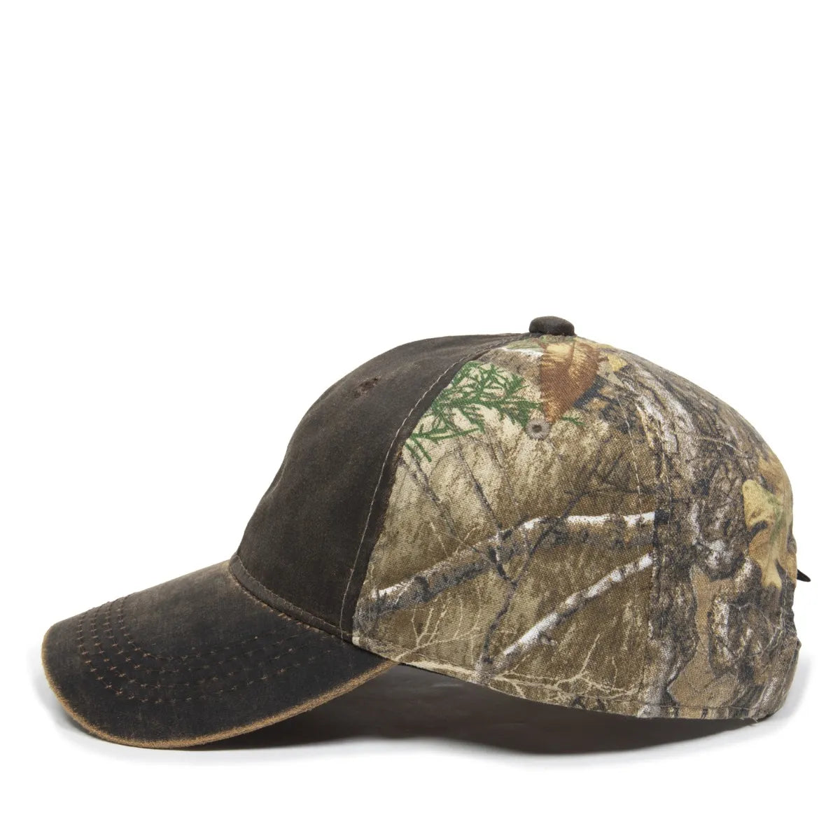 Outdoor Cap HPC-305 Camo Unstructured Solid Back Hat Unisex Accessories Hats & Caps