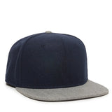 Outdoor Cap REDLBL104 Melton Wool Structured Solid Back Hat Unisex Accessories Hats & Caps