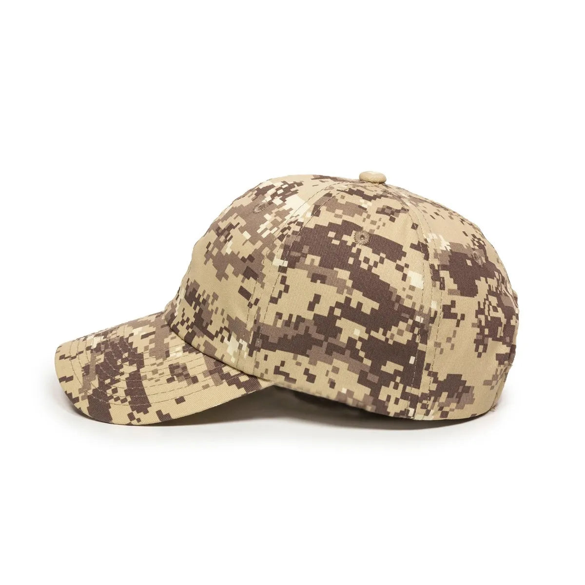 Outdoor Cap DC-660 Camo Unstructured Solid Back Hat Unisex Accessories Hats & Caps