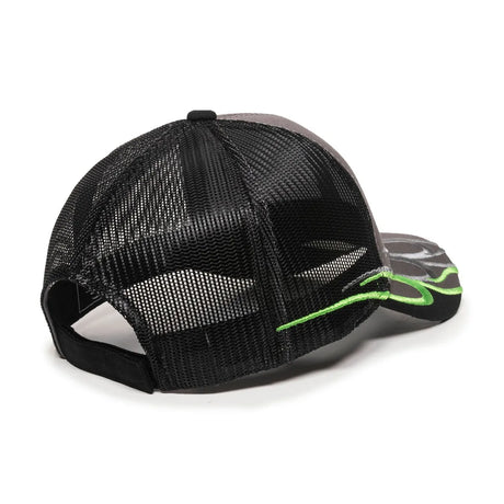 Outdoor Cap WAV-605M Embroidered Wave Design Structured Trucker Hat Unisex Accessories Hats & Caps