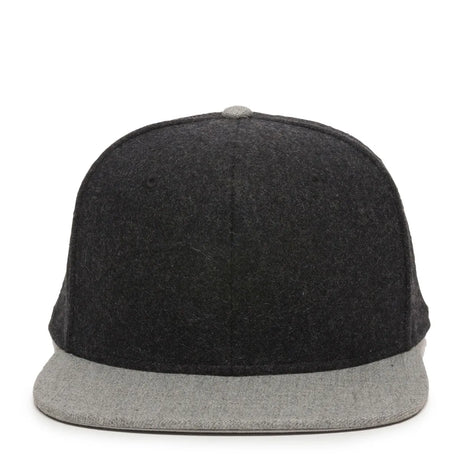 Outdoor Cap REDLBL104 Melton Wool Structured Solid Back Hat Unisex Accessories Hats & Caps