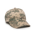 Outdoor Cap DC-660 Camo Unstructured Solid Back Hat Unisex Accessories Hats & Caps