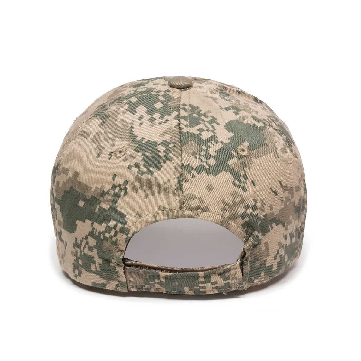 Outdoor Cap DC-660 Camo Unstructured Solid Back Hat Unisex Accessories Hats & Caps
