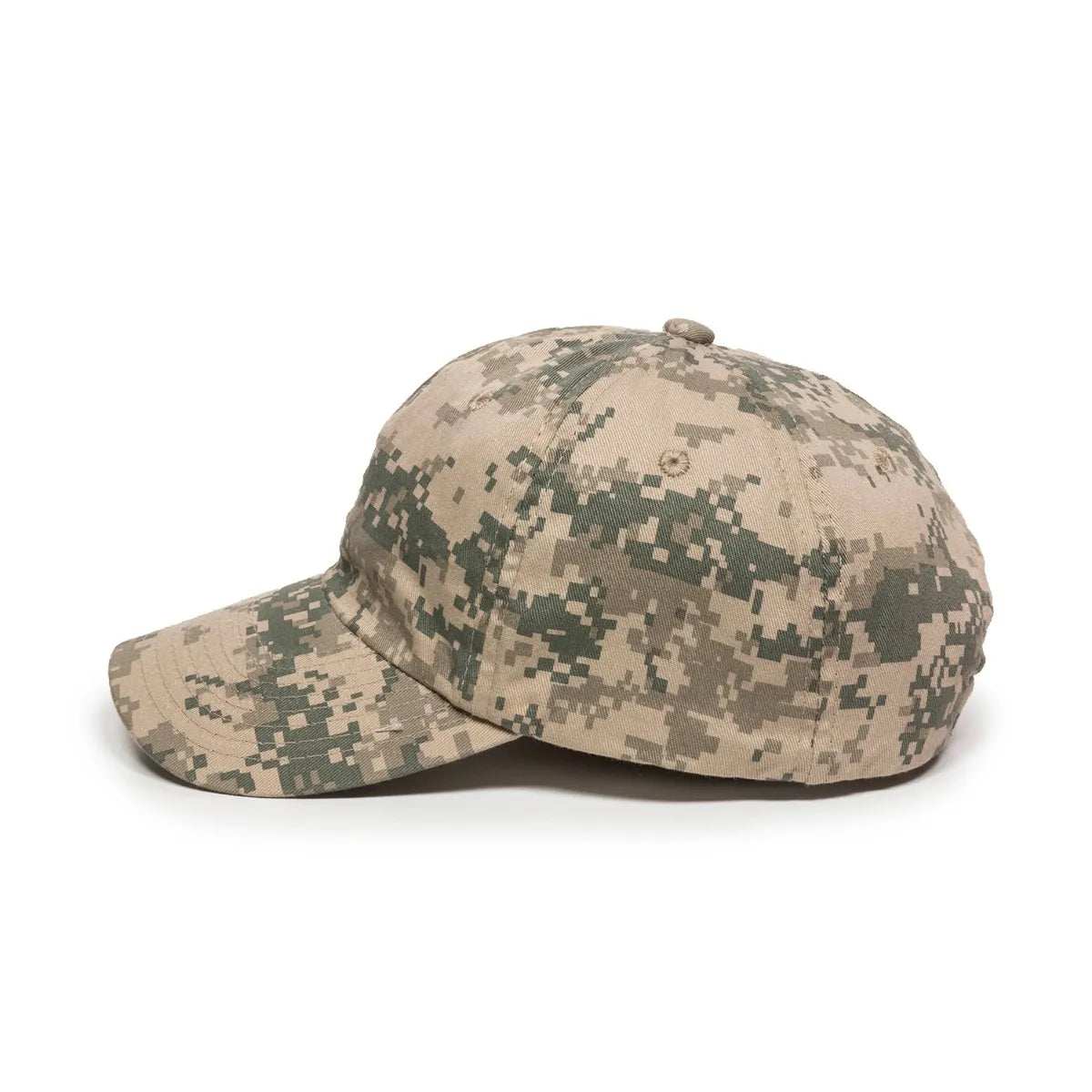 Outdoor Cap DC-660 Camo Unstructured Solid Back Hat Unisex Accessories Hats & Caps
