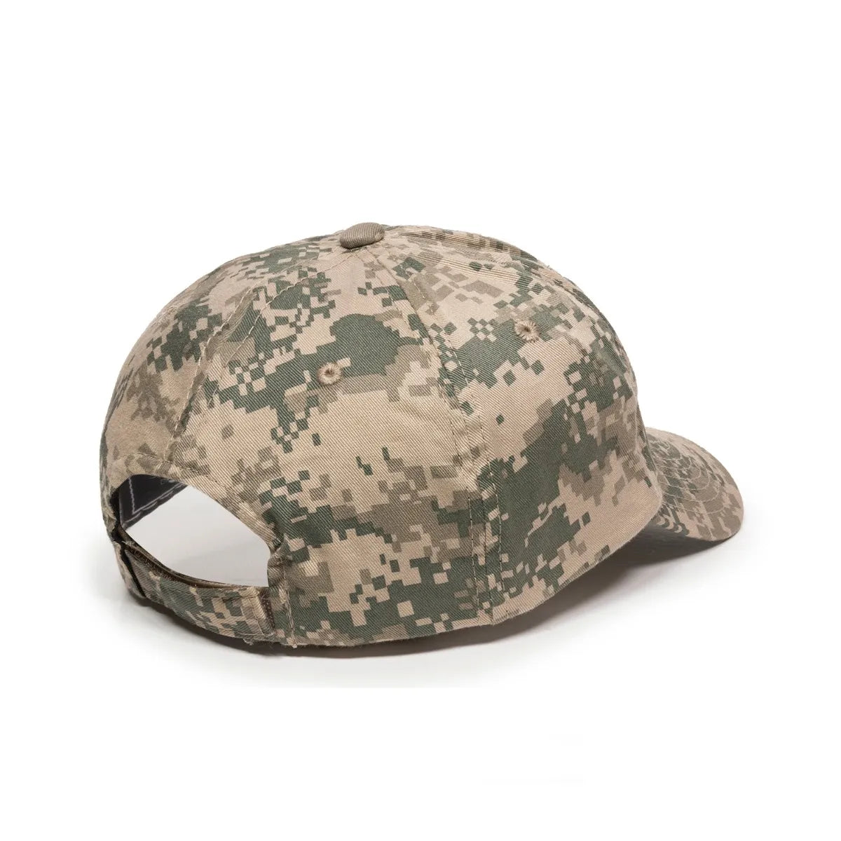 Outdoor Cap DC-660 Camo Unstructured Solid Back Hat Unisex Accessories Hats & Caps