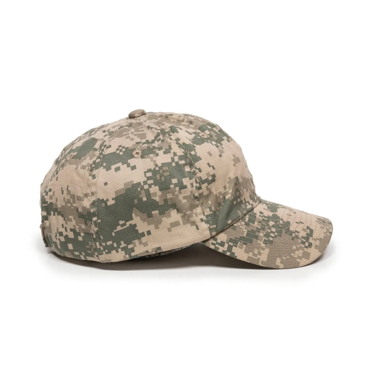 Outdoor Cap DC-660 Camo Unstructured Solid Back Hat Unisex Accessories Hats & Caps
