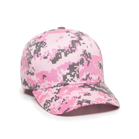Outdoor Cap DC-610 Camo Structured Solid Back Hat Unisex Accessories Hats & Caps
