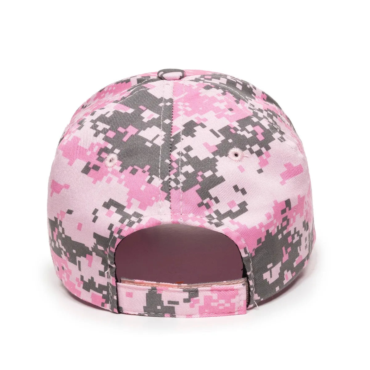 Outdoor Cap DC-610 Camo Structured Solid Back Hat Unisex Accessories Hats & Caps