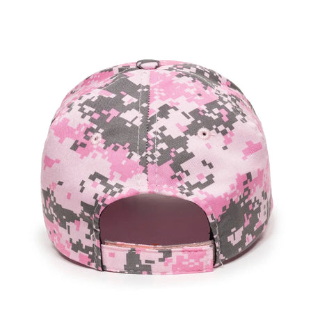 Outdoor Cap DC-610 Camo Structured Solid Back Hat Unisex Accessories Hats & Caps