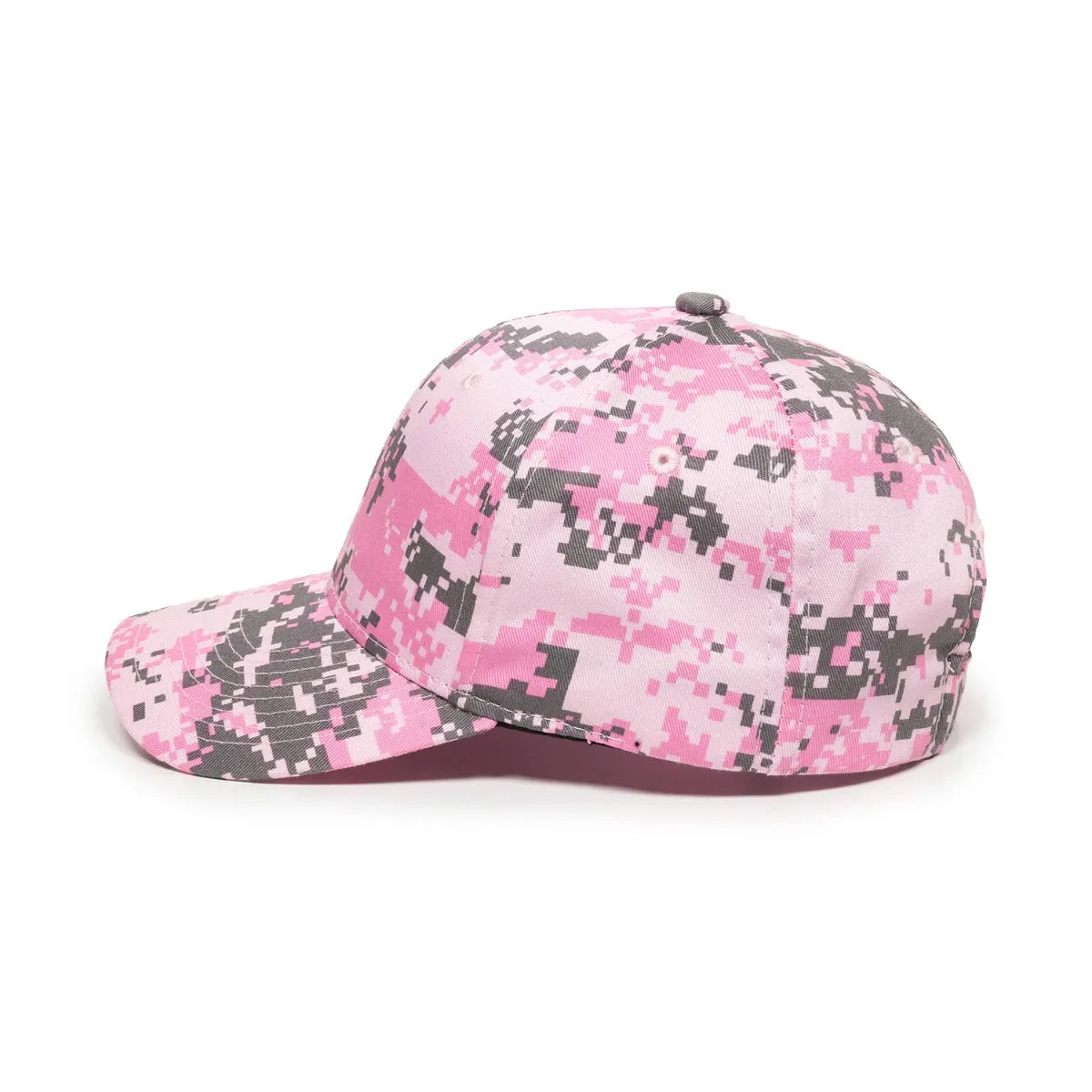 Outdoor Cap DC-610 Camo Structured Solid Back Hat Unisex Accessories Hats & Caps