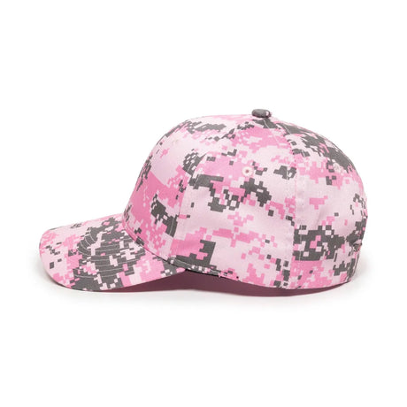Outdoor Cap DC-610 Camo Structured Solid Back Hat Unisex Accessories Hats & Caps