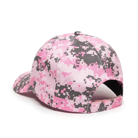 Outdoor Cap DC-610 Camo Structured Solid Back Hat Unisex Accessories Hats & Caps