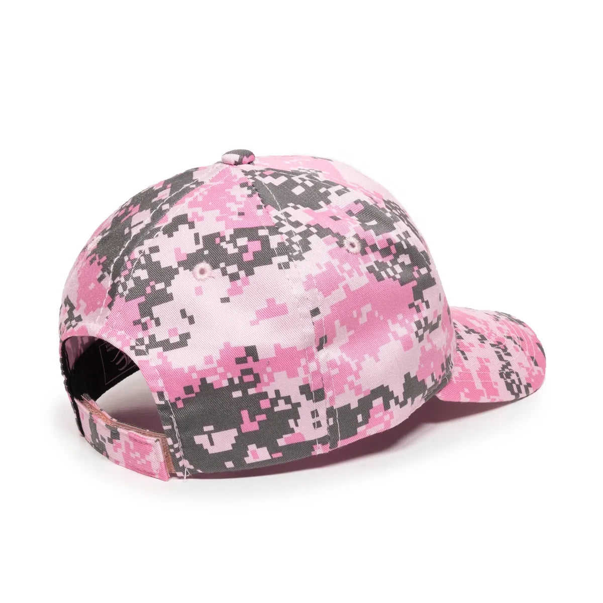 Outdoor Cap DC-610 Camo Structured Solid Back Hat Unisex Accessories Hats & Caps