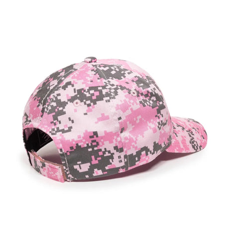 Outdoor Cap DC-610 Camo Structured Solid Back Hat Unisex Accessories Hats & Caps
