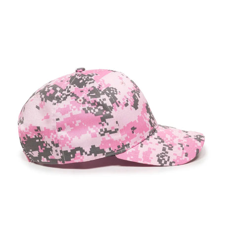 Outdoor Cap DC-610 Camo Structured Solid Back Hat Unisex Accessories Hats & Caps