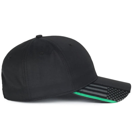 Outdoor Cap OC601 Service Stripes with US Flag Structured Solid Panel Hat Unisex Accessories Hats & Caps