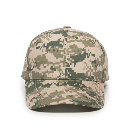 Outdoor Cap DC-610 Camo Structured Solid Back Hat Unisex Accessories Hats & Caps