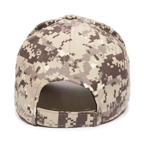 Outdoor Cap DC-610 Camo Structured Solid Back Hat Unisex Accessories Hats & Caps