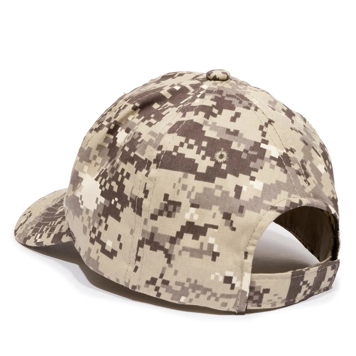 Outdoor Cap DC-610 Camo Structured Solid Back Hat Unisex Accessories Hats & Caps