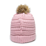 Outdoor Cap OC805 Acrylic Knit Beanie With Faux Fur Pom Unisex Accessories Hats & Caps