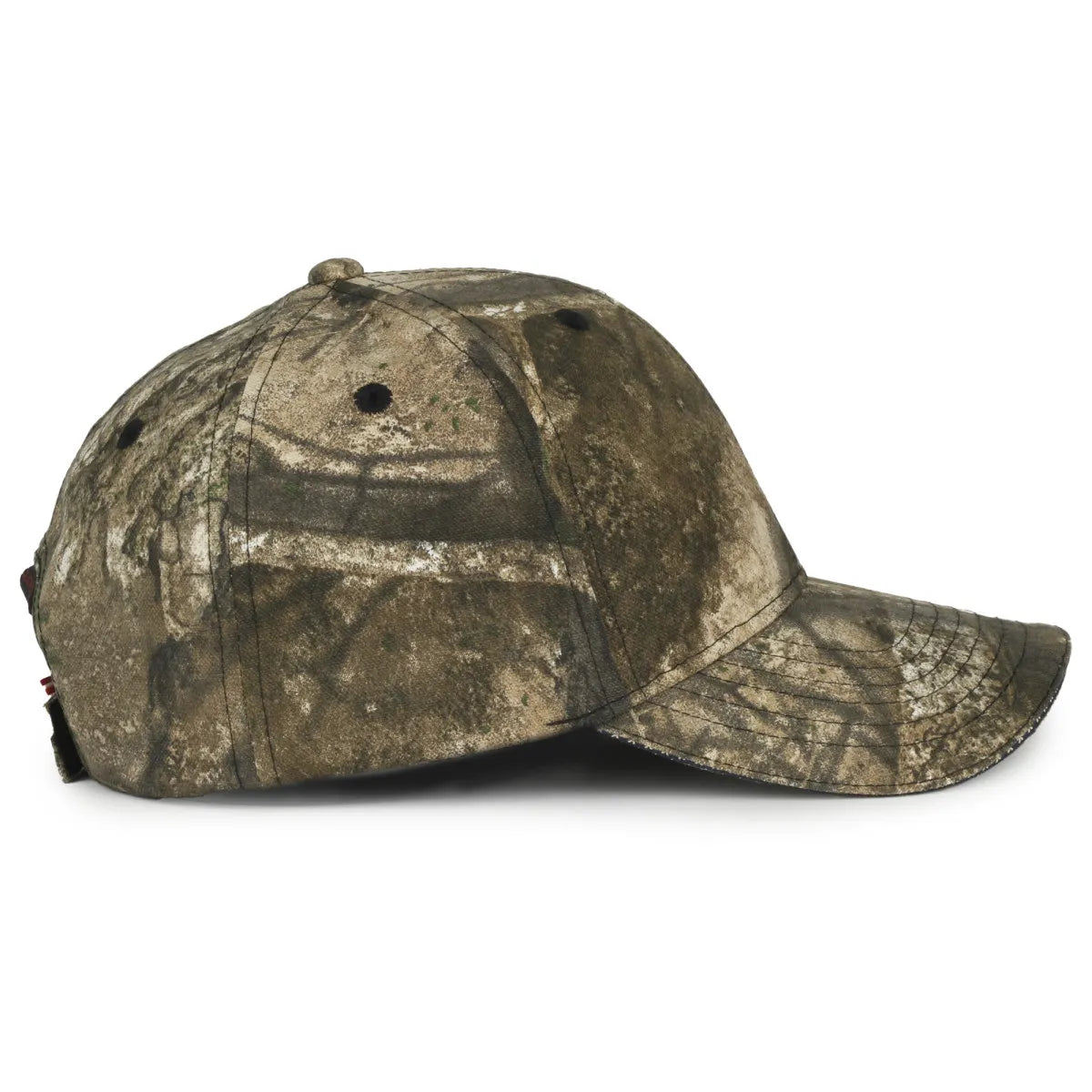 Outdoor Cap USA-350 Camo Structured Solid Back Hat Unisex Accessories Hats & Caps