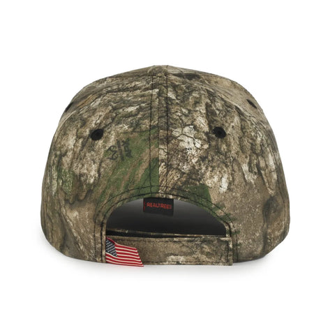 Outdoor Cap USA-350 Camo Structured Solid Back Hat Unisex Accessories Hats & Caps