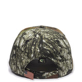 Outdoor Cap USA-350 Camo Structured Solid Back Hat Unisex Accessories Hats & Caps