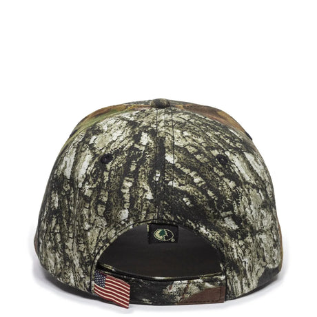 Outdoor Cap USA-350 Camo Structured Solid Back Hat Unisex Accessories Hats & Caps