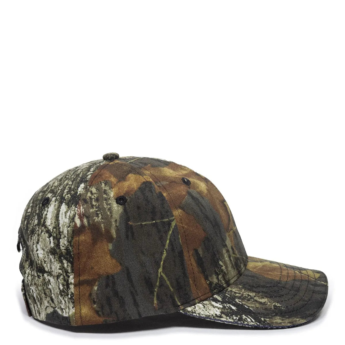 Outdoor Cap USA-350 Camo Structured Solid Back Hat Unisex Accessories Hats & Caps