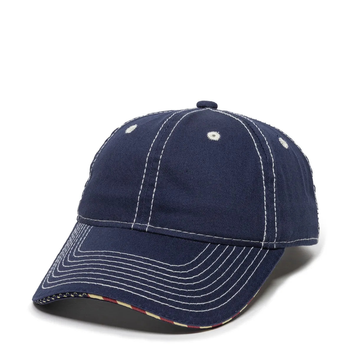 Outdoor Cap USA-850 Unstructured Solid Back Hat Unisex Accessories Hats & Caps