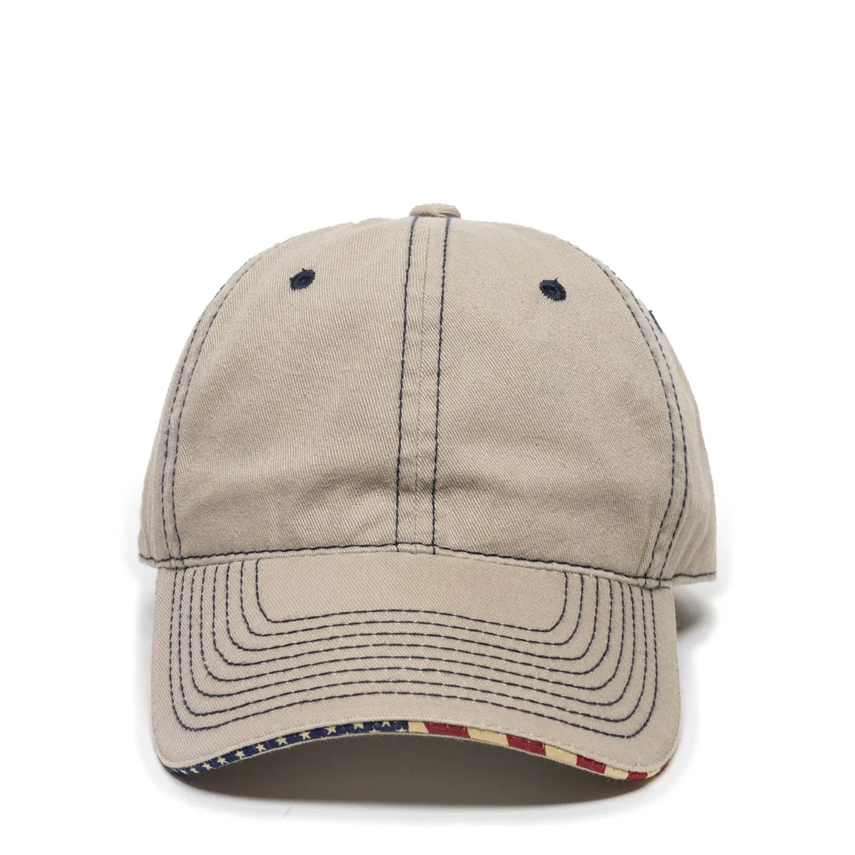 Outdoor Cap USA-850 Unstructured Solid Back Hat Unisex Accessories Hats & Caps