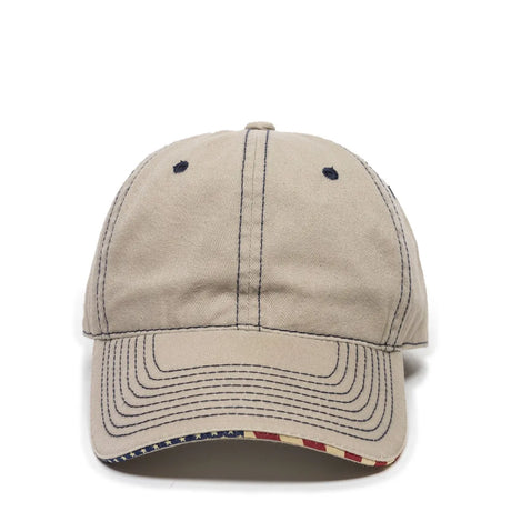 Outdoor Cap USA-850 Unstructured Solid Back Hat Unisex Accessories Hats & Caps
