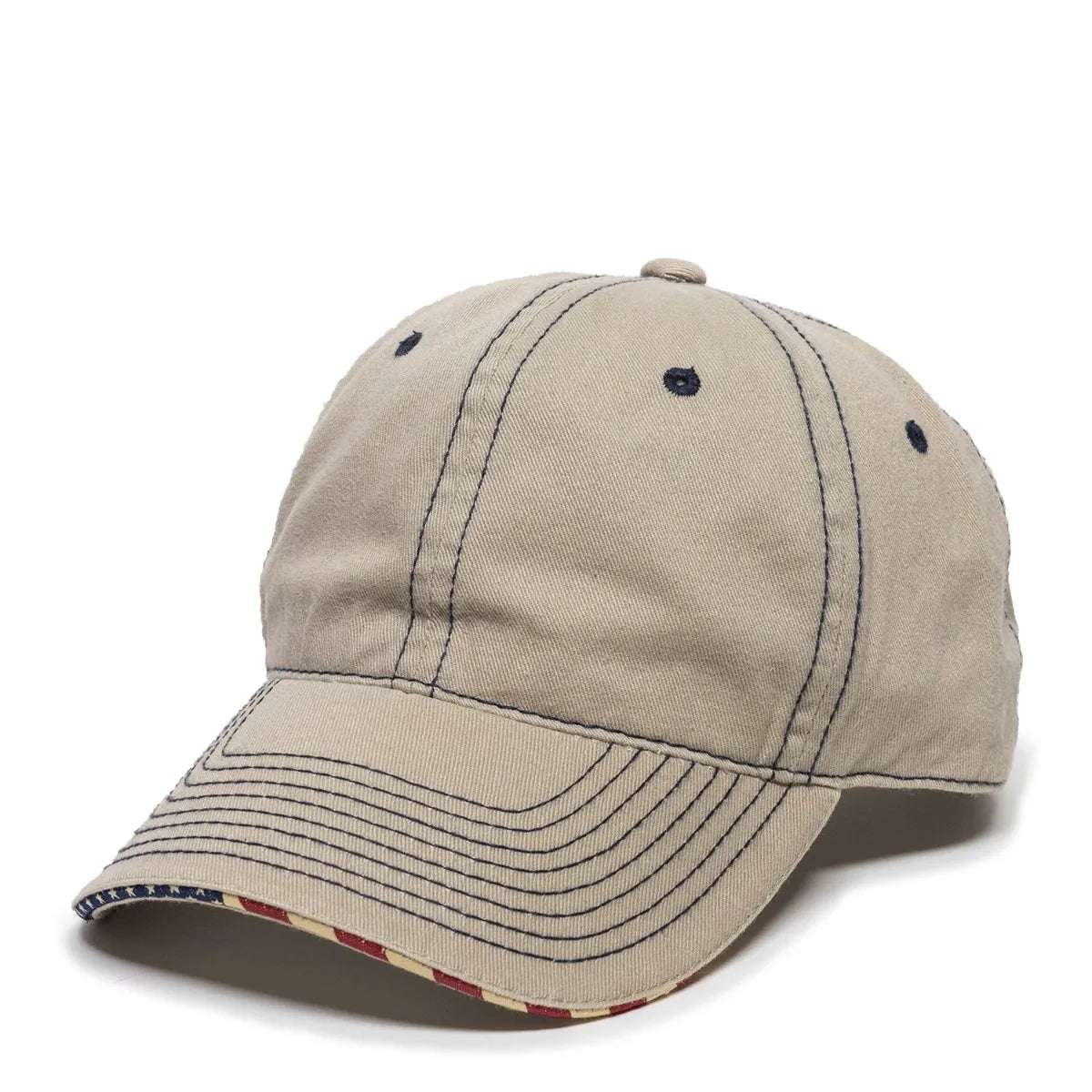 Outdoor Cap USA-850 Unstructured Solid Back Hat Unisex Accessories Hats & Caps