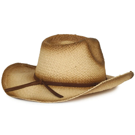 Outdoor Cap STW-200L Tan Raffia Straw Cowboy Hat Unisex Accessories Hats & Caps