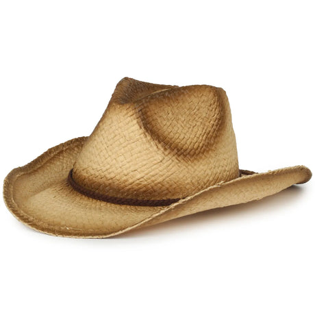 Outdoor Cap STW-200L Tan Raffia Straw Cowboy Hat Unisex Accessories Hats & Caps
