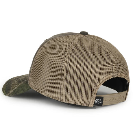 Outdoor Cap HPC-500M Brown/ Tan/ Realtree Apx Structured Trucker Hat Unisex Accessories Hats & Caps