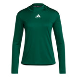 adidas Women's D4T Long Sleeve Lightweight Hoodie Tall Womens Apparel Sweatshirts & Fleece