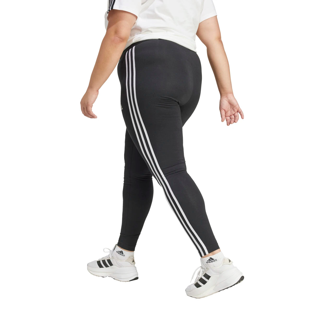 adidas Women's Essentials 3-Stripes Leggings Plus Size Womens Apparel Pants & Sweatpants